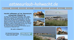 Desktop Screenshot of ostseeurlaub-hohwacht.de